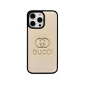 Premium Leather GG Phone Case for iPhone 12
