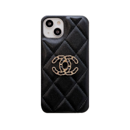 Classic Leather Luxury Case For iPhone Black for iPhone 12
