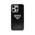 Leather Pr Phone Case For iPhone Black for iPhone 12