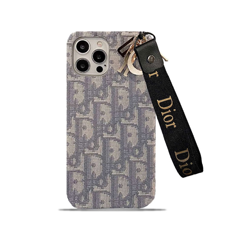 Luxury iPhone Case With Strap Gray for iPhone 12