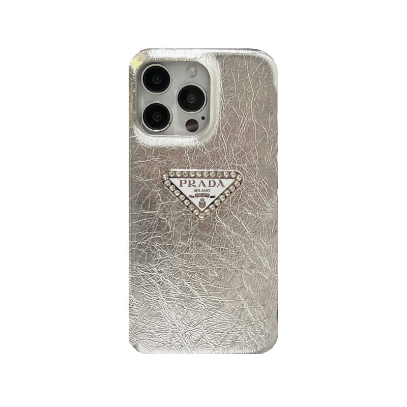 Leather Pr Phone Case For iPhone Silver for iPhone 12
