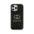 Premium Leather GG Phone Case for iPhone 12