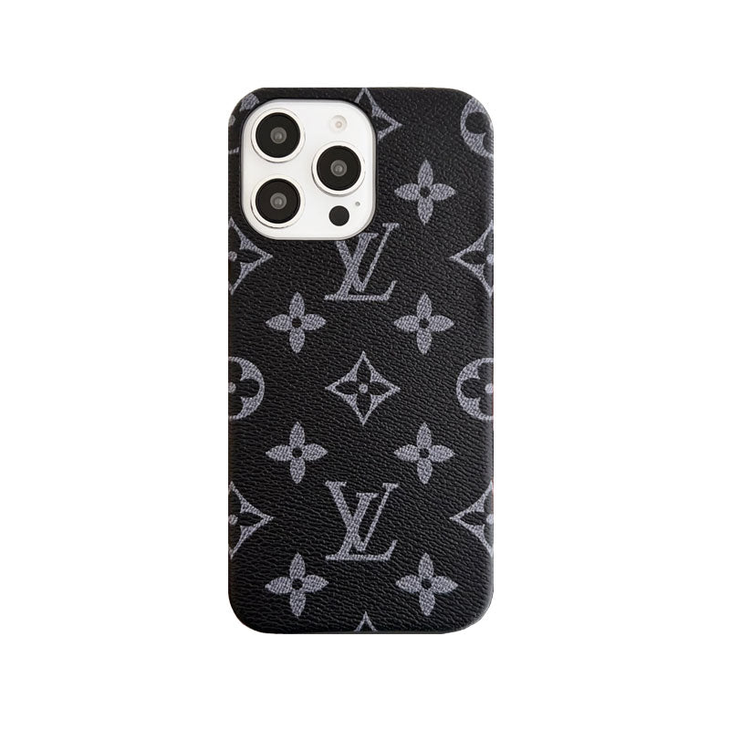Classic Leather Monogram Phone Case For iPhone Big Printing for iPhone 12