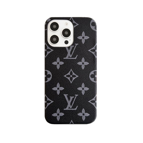 Classic Leather Monogram Phone Case For iPhone Big Printing for iPhone 12