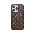 Classic Monogram iPhone Case With Card Holder -Small Printing for iPhone 12