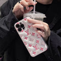 Monogram iPhone Case -Pink for iPhone 12