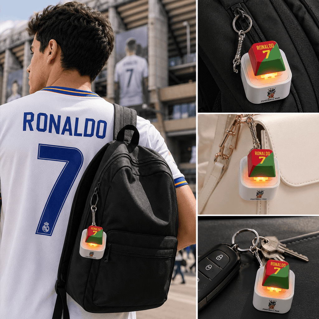 SIUU Soccer Celebration Sound & Light Keychain