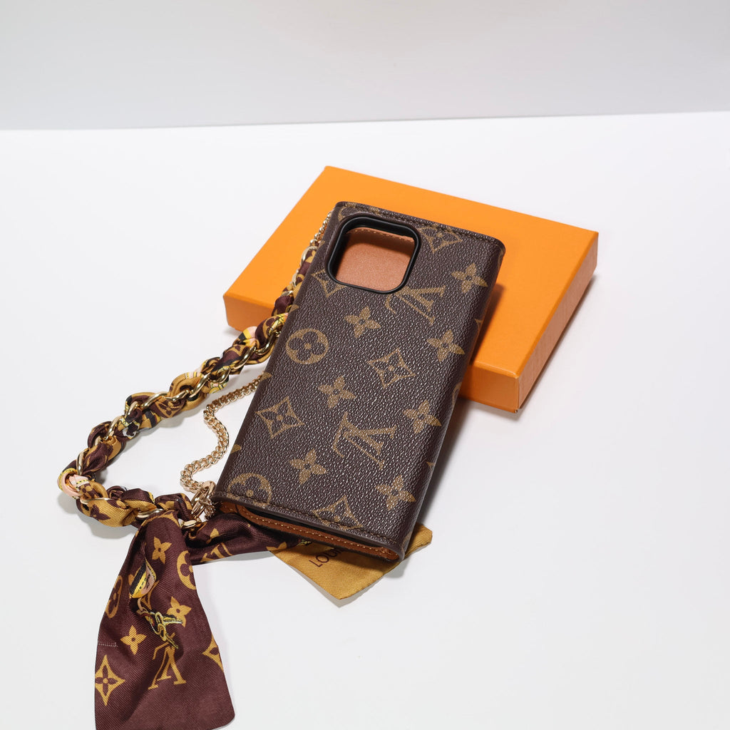 Luxury Wallet iPhone Case Card Holder For 12-16 Pro Max Plus