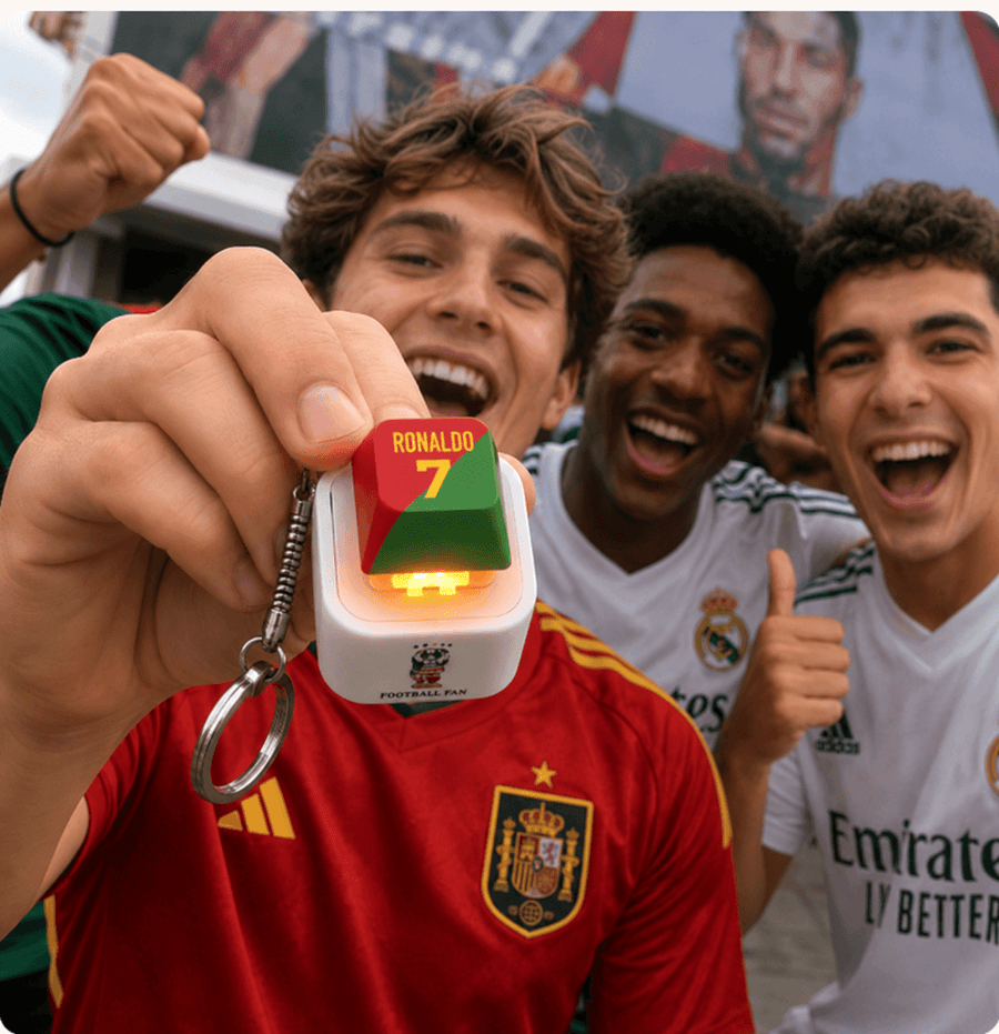 SIUU Soccer Celebration Sound & Light Keychain