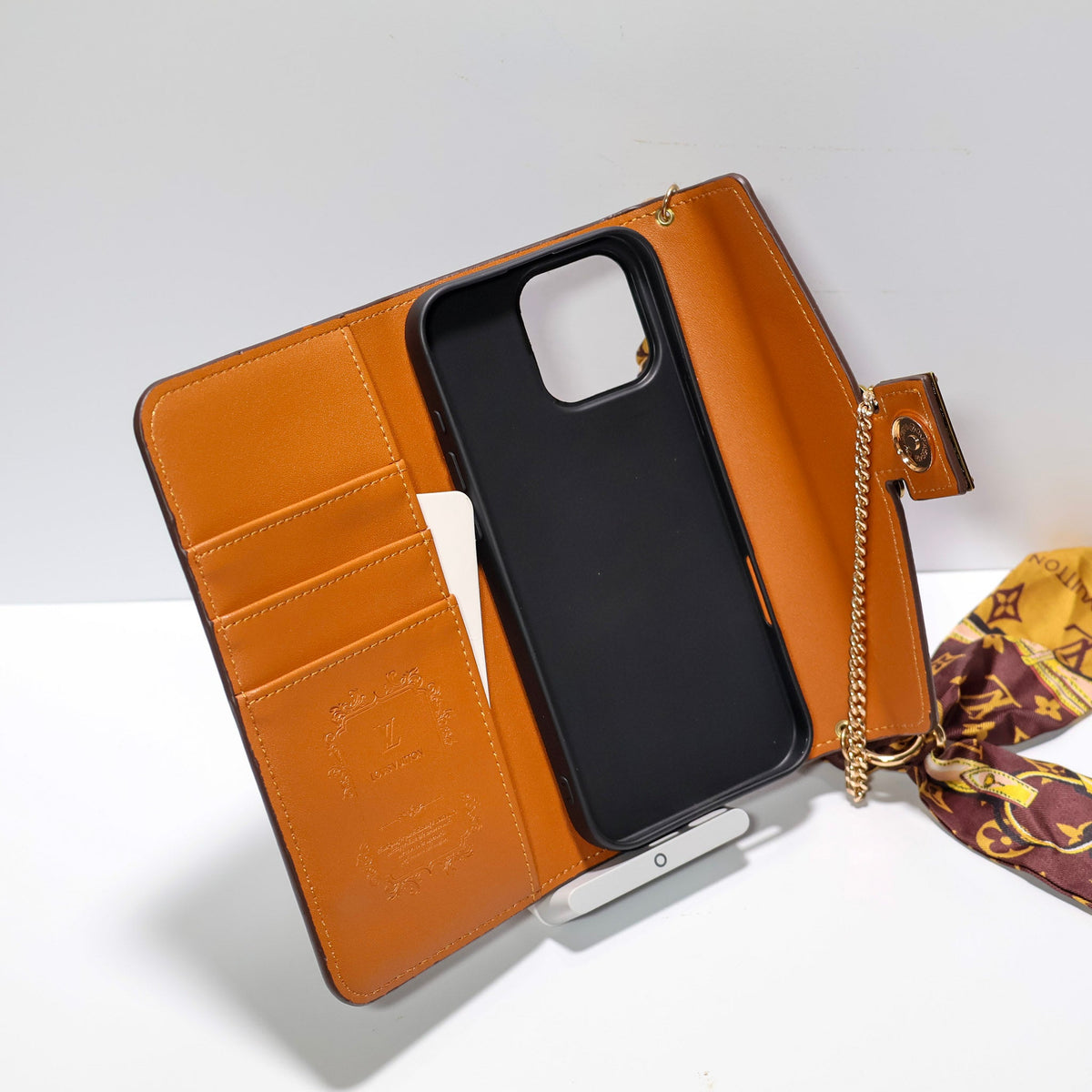 Luxury Wallet iPhone Case Card Holder For 12-16 Pro Max Plus