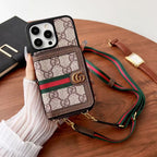 LV Zipped Wallet Phone Case Crossbody For 12-16 Pro Max Plus for 12-pro