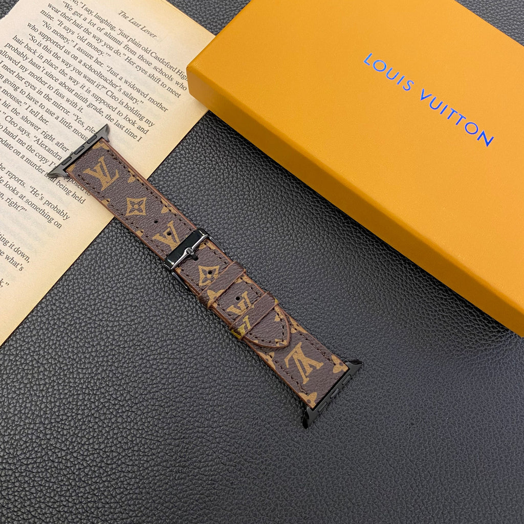 Louis V Apple Watch Bands Brown Monogram Apple Watch Band for 42mm-44mm-45mm