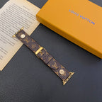 Louis V Apple Watch Bands Brown Monogram Apple Watch Band for 38mm-40mm-41mm