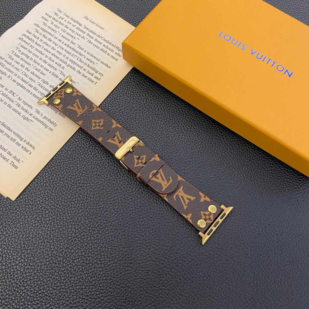 Louis V Apple Watch Bands Brown Monogram Apple Watch Band for 38mm-40mm-41mm