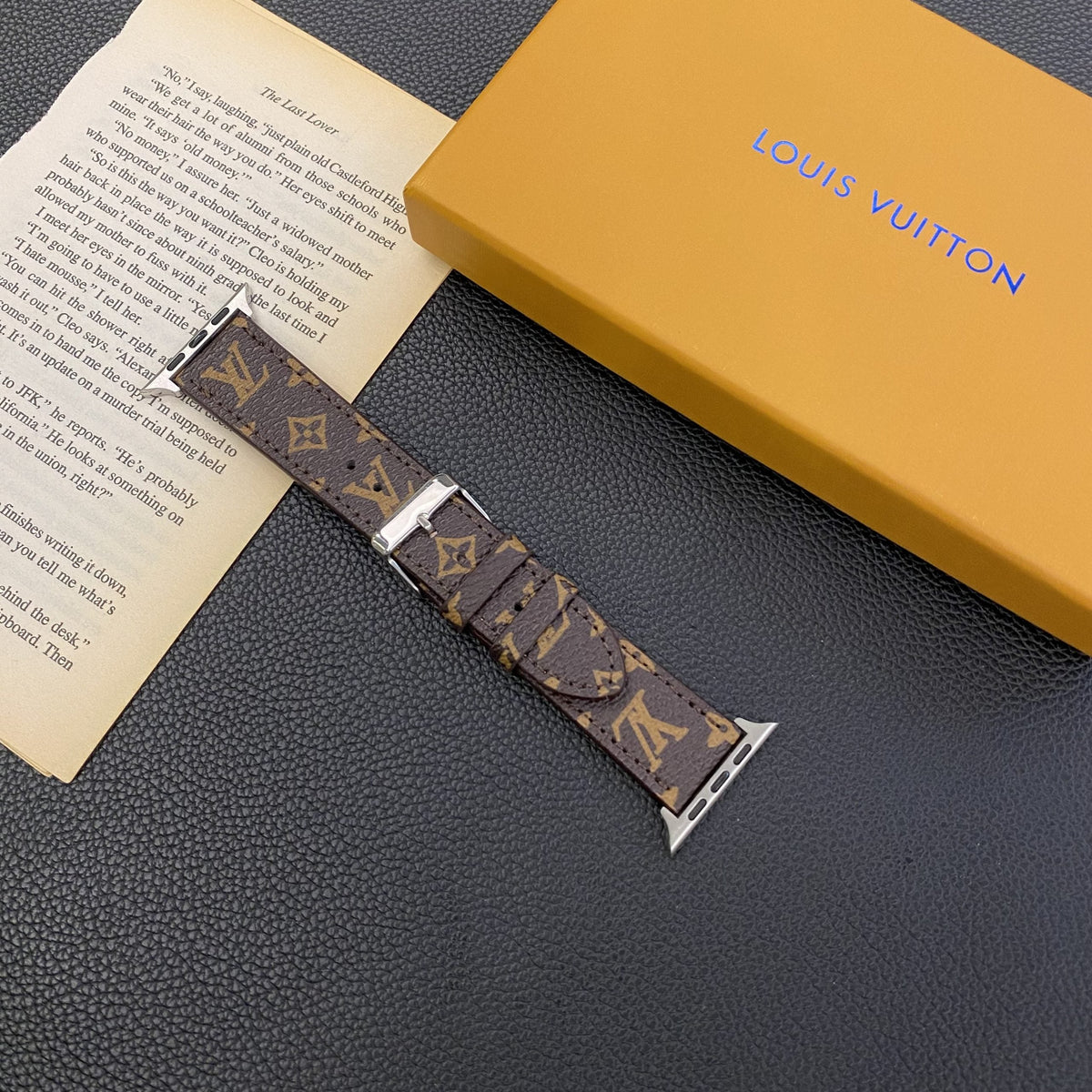 Louis V Apple Watch Bands Brown Monogram Apple Watch Band