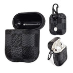 Black Checkered AirPods Case For 1-2 Generation for 2nd-generation