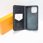 Black LV Wallet Phone Case 12-16 Pro Max Plus for 12-pro-max