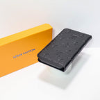 Black LV Wallet Phone Case 12-16 Pro Max Plus for 13-pro