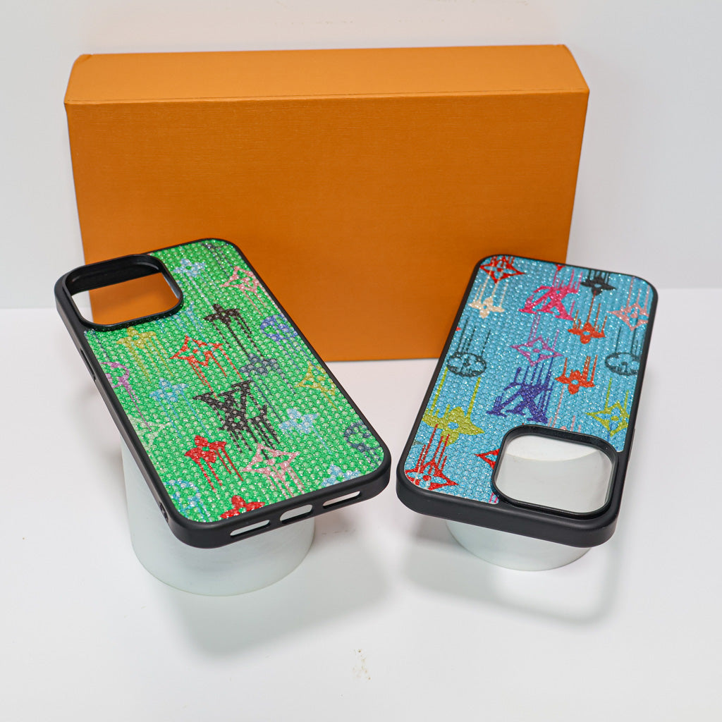 Blurry Design LV Phone Case For iPhone 12 – 16 Pro Max Plus