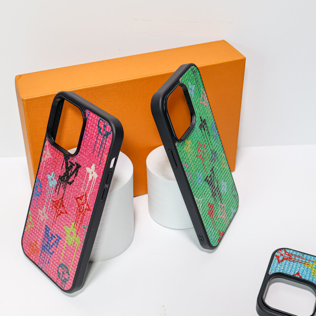 Blurry Design LV Phone Case For iPhone 12 – 16 Pro Max Plus