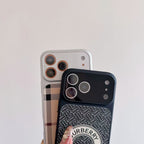 Burberry Phone Case Lens Protector Style For iPhone 13-17 / Pro / Pro Max