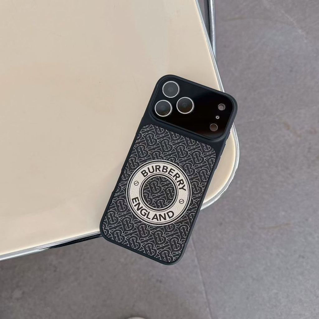 Burberry Phone Case Lens Protector Style For iPhone 13-17 / Pro / Pro Max for 13-pro
