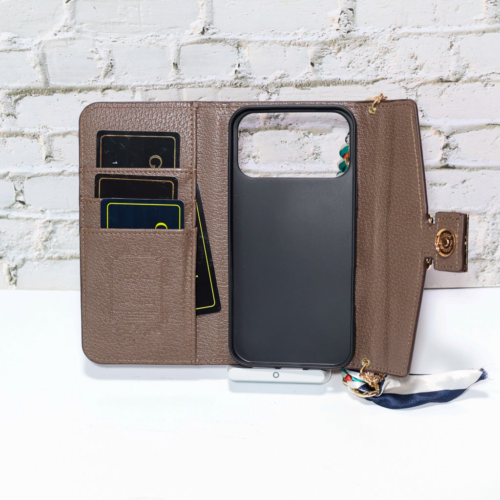Coated Canvas GG Crossbody Wallet Case iPhone 17/ Pro / Pro Max / Air for iphone-17-pro