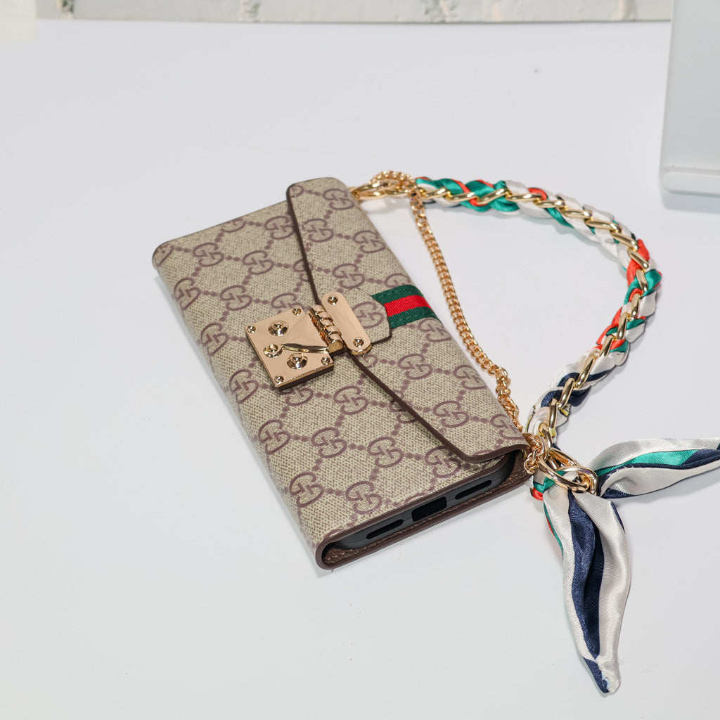 Coated Canvas GG Crossbody Wallet Case iPhone 17/ Pro / Pro Max / Air
