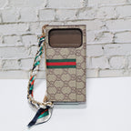 Coated Canvas GG Crossbody Wallet Case iPhone 17/ Pro / Pro Max / Air for iphone-17-pro-max