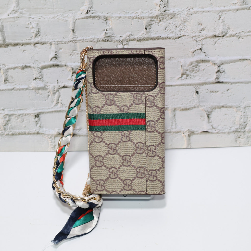 Coated Canvas GG Crossbody Wallet Case iPhone 17/ Pro / Pro Max / Air for iphone-17-pro-max