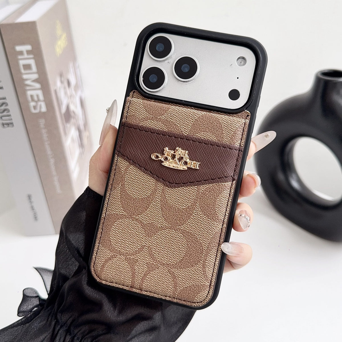 Card Holder Coach iPhone Case For 17 Series