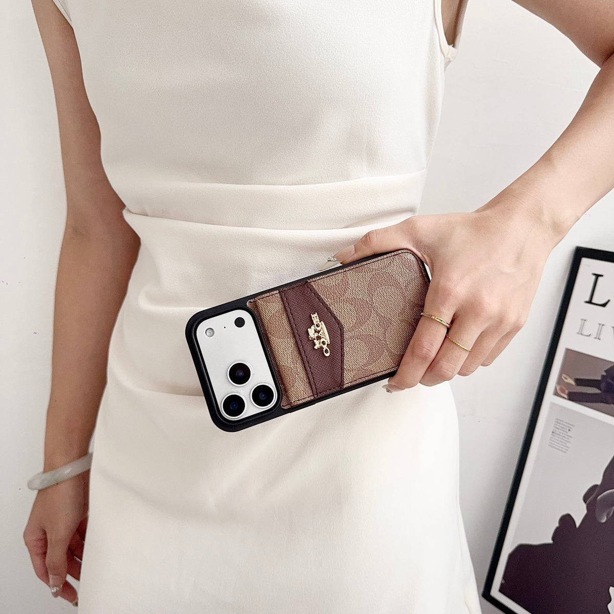 Card Holder Coach iPhone Case For 17 Series for iphone-17-air