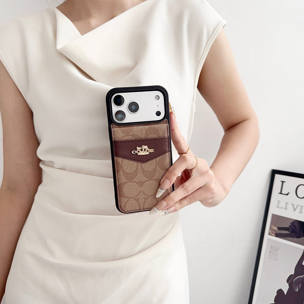 Card Holder Coach iPhone Case For 17 Series for iphone-17-air