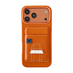 Card Holder Hermes iPhone Case 13-17 / Pro / Pro Max for 13-pro