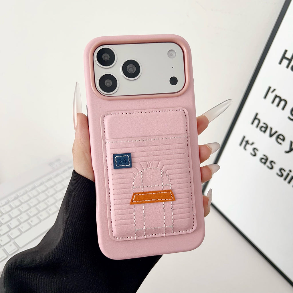 Card Holder Hermes iPhone Case 13-17 / Pro / Pro Max for 13-pro