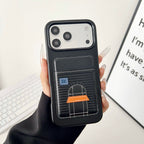 Card Holder Hermes iPhone Case 13-17 / Pro / Pro Max for 13-pro