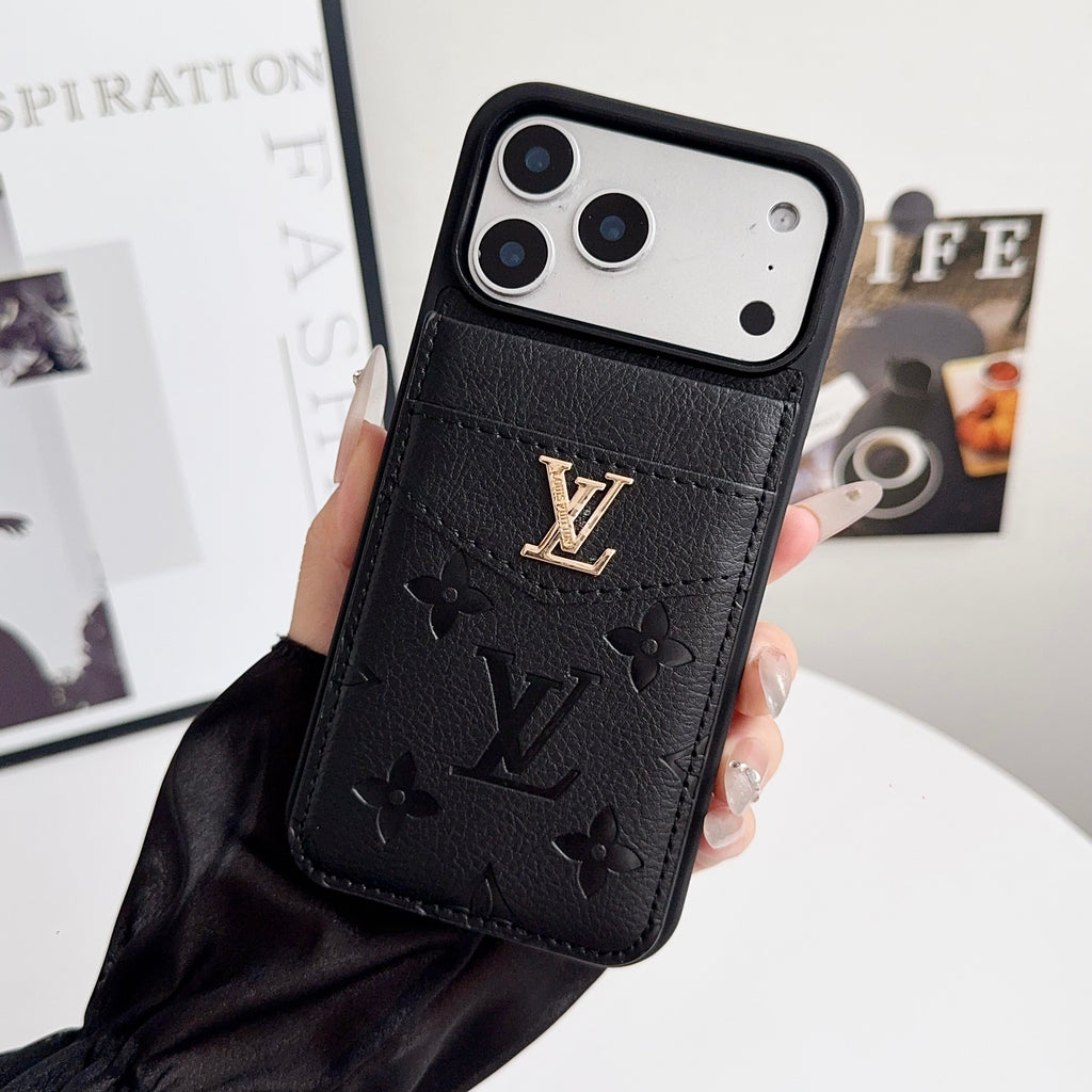 Folding Card Holder Louis V iPhone Case 12/13/14/15/16/17/Pro/Pro Max/ Plus/Air for 12-pro