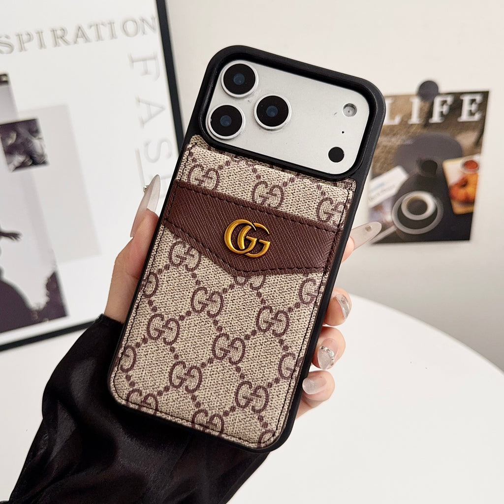 Folding Card Holder Louis V iPhone Case 12/13/14/15/16/17/Pro/Pro Max/ Plus/Air for 12-pro-max