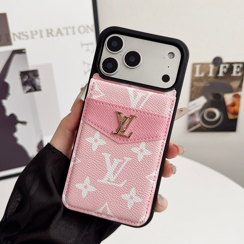 Folding Card Holder Louis V iPhone Case 12/13/14/15/16/17/Pro/Pro Max/ Plus/Air for 12-pro-max
