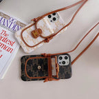 Luxury Crossbody Case For I Pro Max / Fabric Leather for 11