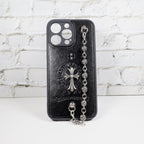 Chrome Hearts iPhone Case For 11 12 13 14 15 Pro Max Plus Series Chain Charm for 11-pro