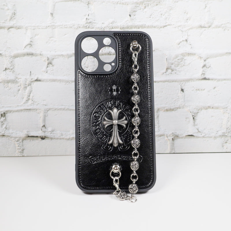 Chrome Hearts iPhone Case For 11 12 13 14 15 Pro Max Plus Series Chain Charm for 11-pro