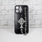 Chrome Hearts iPhone Case For 11 12 13 14 15 Pro Max Plus Series Chain Charm