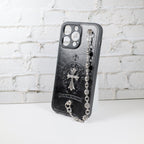 Chrome Hearts iPhone Case For 11 12 13 14 15 Pro Max Plus Series Chain Charm for 11-pro-max
