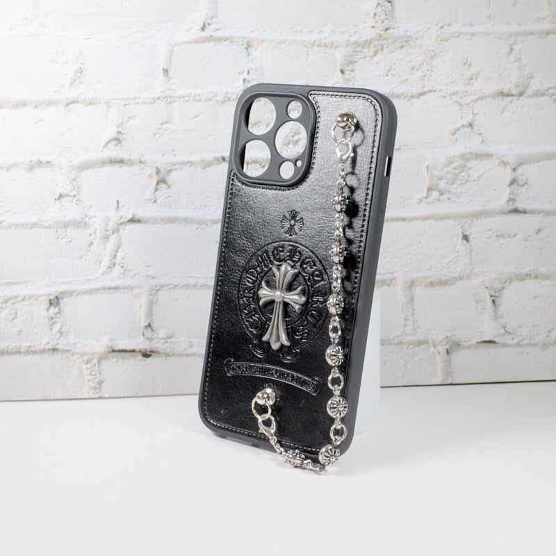 Chrome Hearts iPhone Case For 11 12 13 14 15 Pro Max Plus Series Chain Charm for 11-pro-max