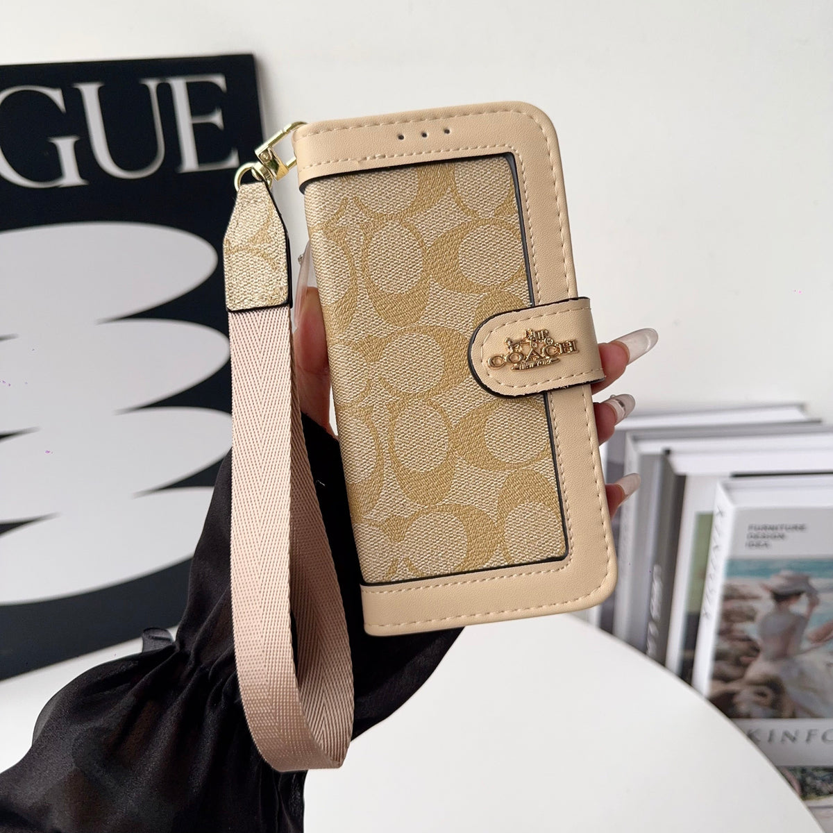 Coach Canvas Print Wallet Case iPhone 17/Pro/Pro Max/Air for 17-air
