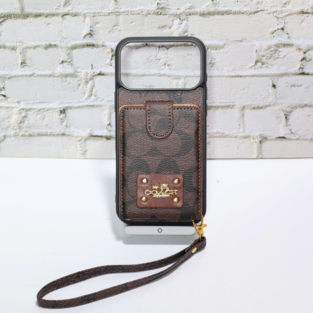 Coach Card Holder Case iPhone 12-17 / Pro / Pro Max / Plus for 12-pro