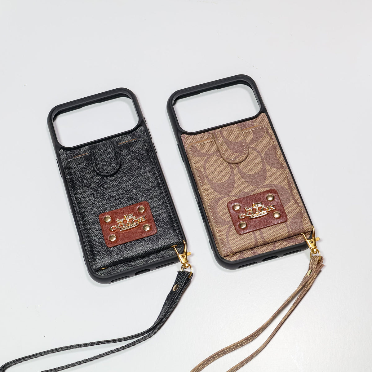 Coach Card Holder Case iPhone 12-17 / Pro / Pro Max / Plus