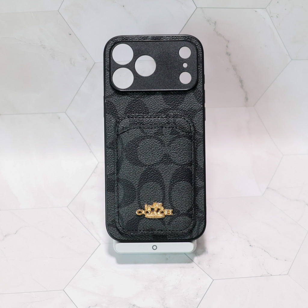 Coach Card Holder Phone Case For 12-17 / Pro / Pro Max for 13