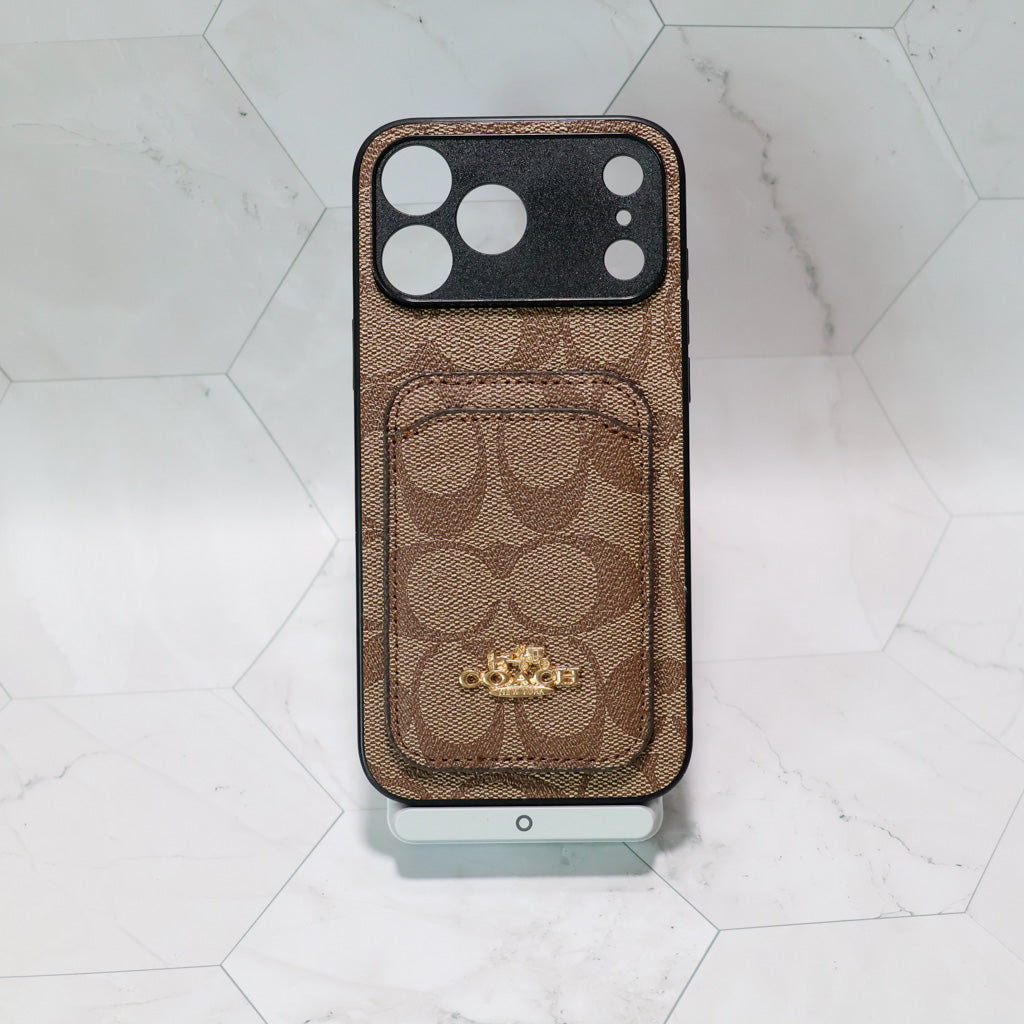 Coach Card Holder Phone Case For 12-17 / Pro / Pro Max for 13